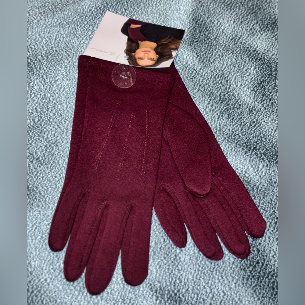 Elegant Burgundy Gloves | Brand I A M  | from Famous Footwear.